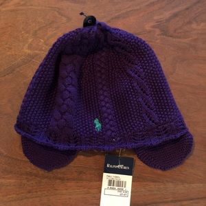 Toddler Girl Ralph Lauren Knitted Beanie Hat